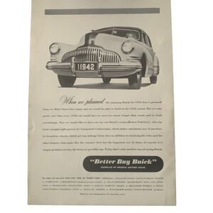 Vintage 1941 Buick Better Buy Buick Ad Advertisement